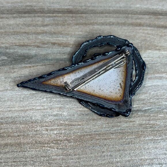 Original Brooch By David Wright Custom Made From ChromePlate NWT - Picture 5 of 7